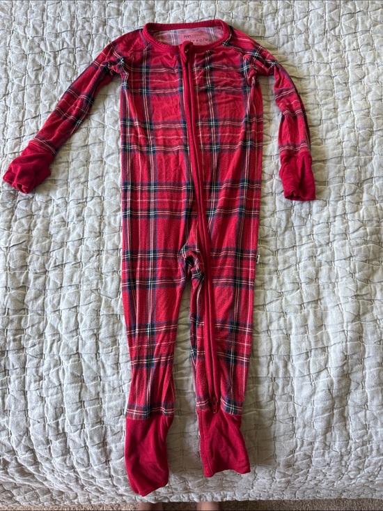 Little Sleepies Other - Little sleepies red plaid pajamas